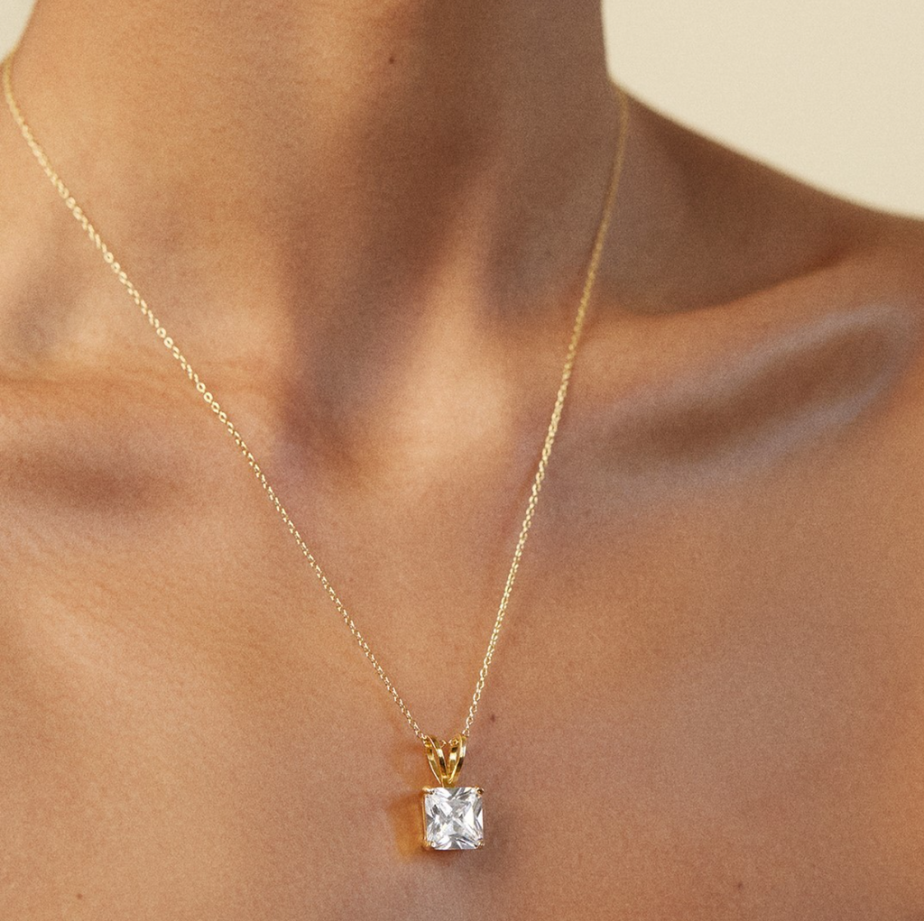 Layered Solitaire Necklace – Jennifer Miller Jewelry